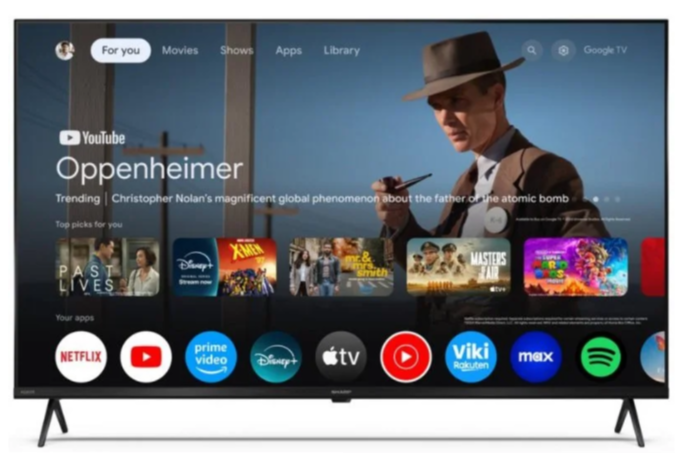 SHARP 43HP5265E Série 4K UHD QLED Google TV