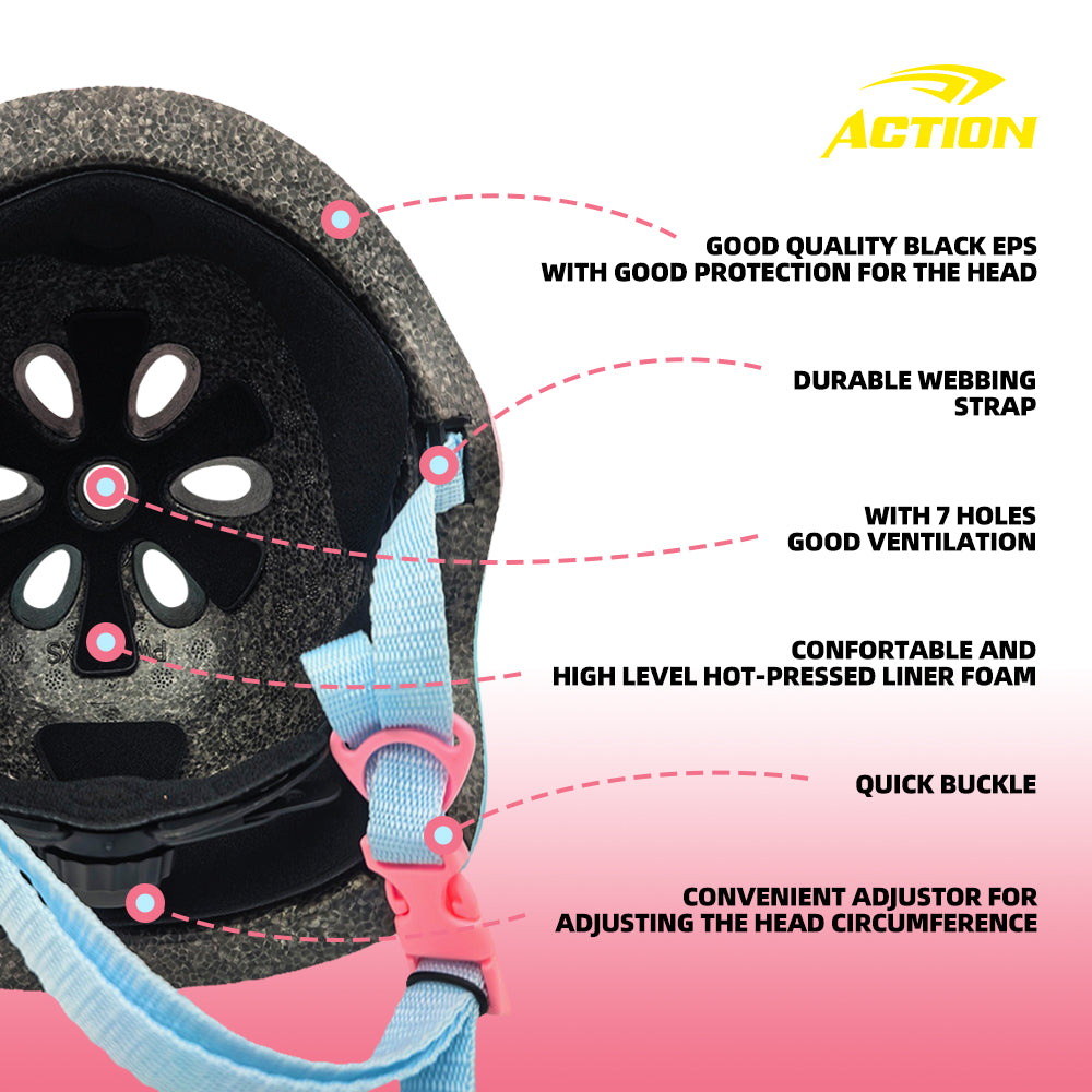 ACTION Casque de roller en ligne PW-903-H Taille S