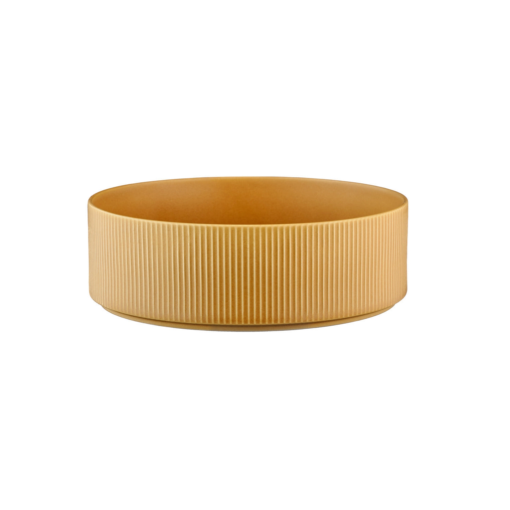 Björn Lot de 2 saladiers SCANDI Ø 21,5 cm et Ø 27,5 cm - Ocre