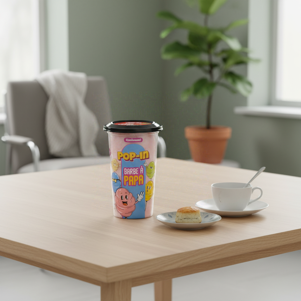 ICONIKSWEET Pop In Barbe à papa fraise - 60 g