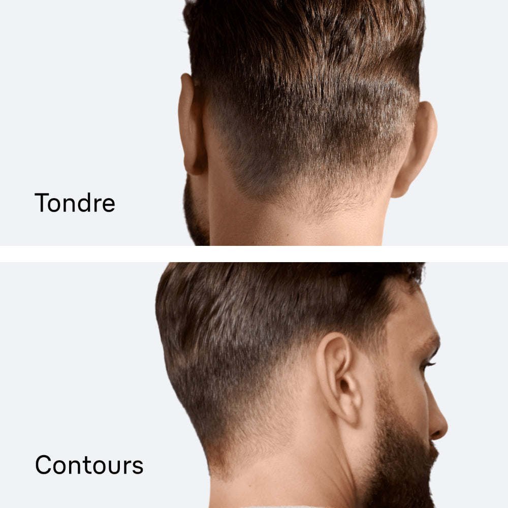 Braun Tondeuse à cheveux électrique Série 7, + 5 accessoires de coiffure, lames à tranchant permanent, 17 réglages de longueur, HC7590, Gris