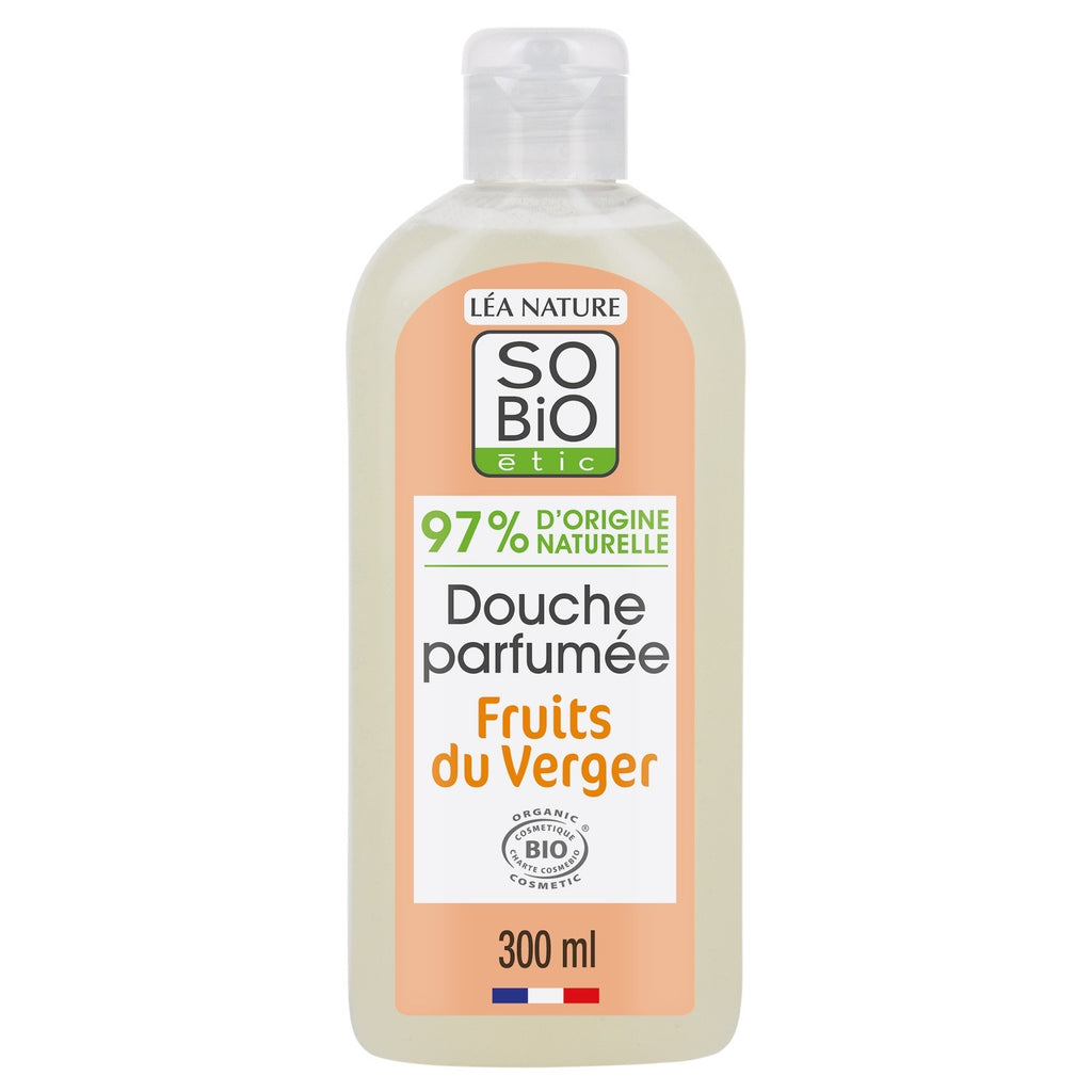 SO'BIO ETIC Gel douche Parfumé Fruits du Verger Hydratante 300ml