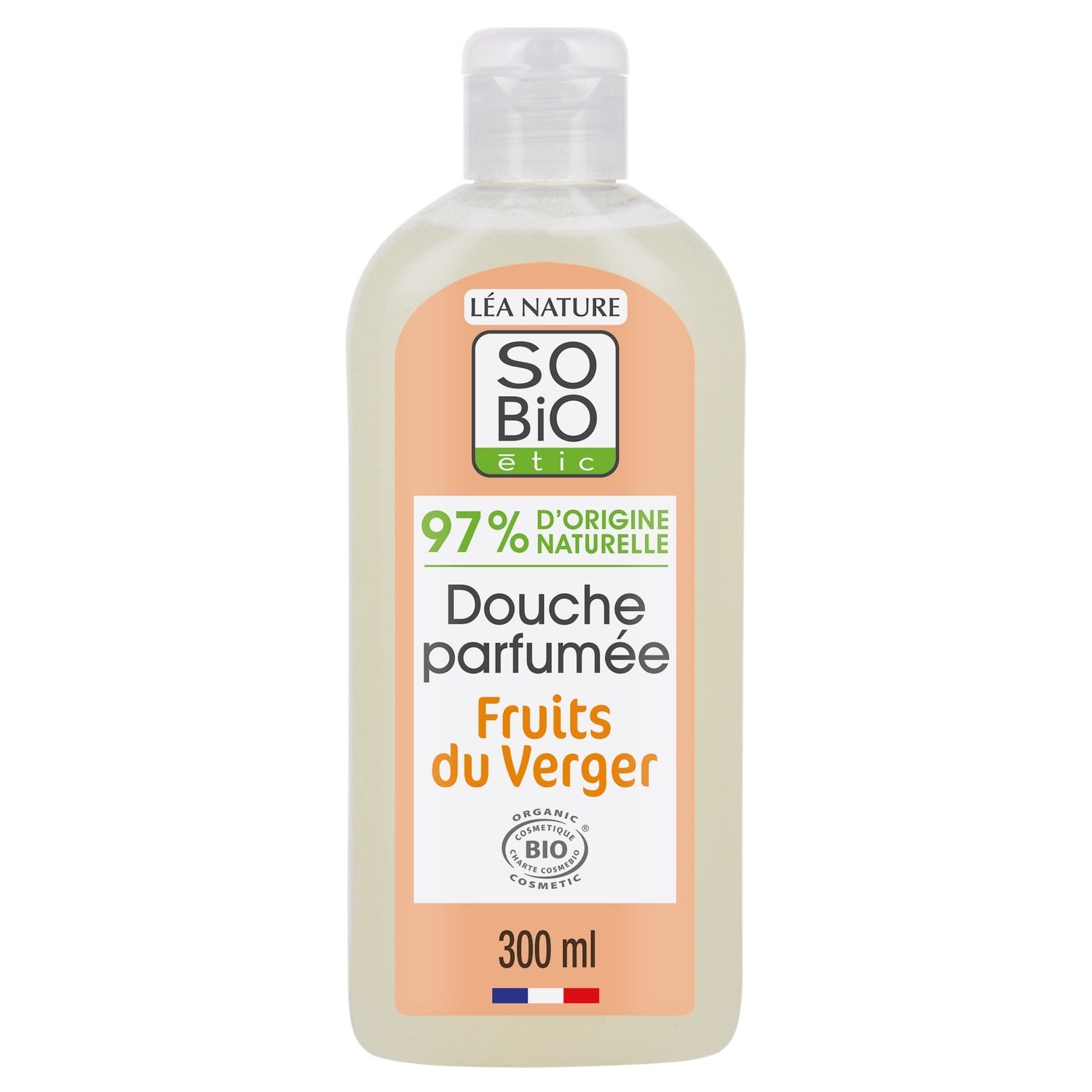 SO'BIO ETIC Gel douche Parfumé Fruits du Verger Hydratante 300ml