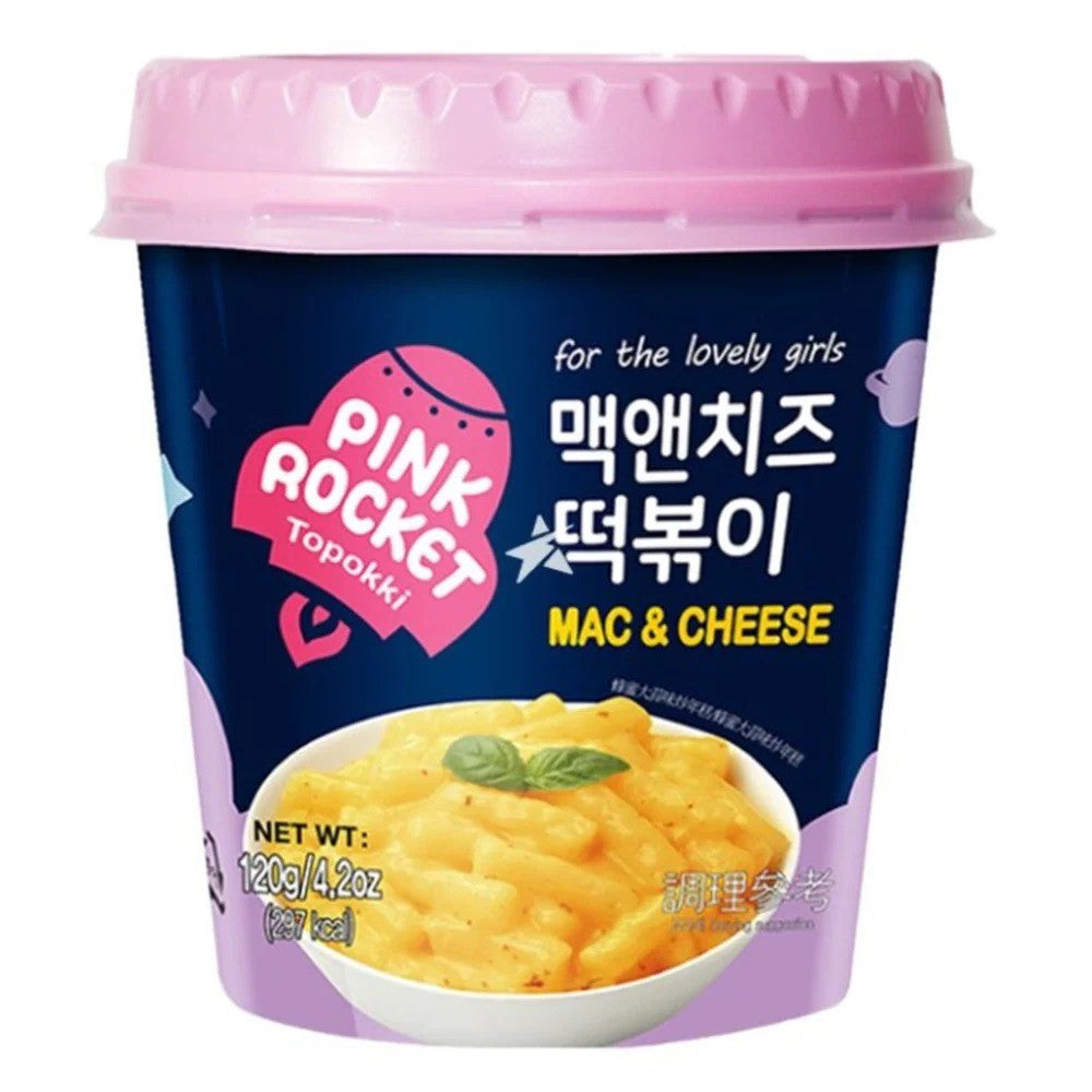 YOUNG POONG Pink Rocket Cup Topokki Macaroni au fromage 120 g
