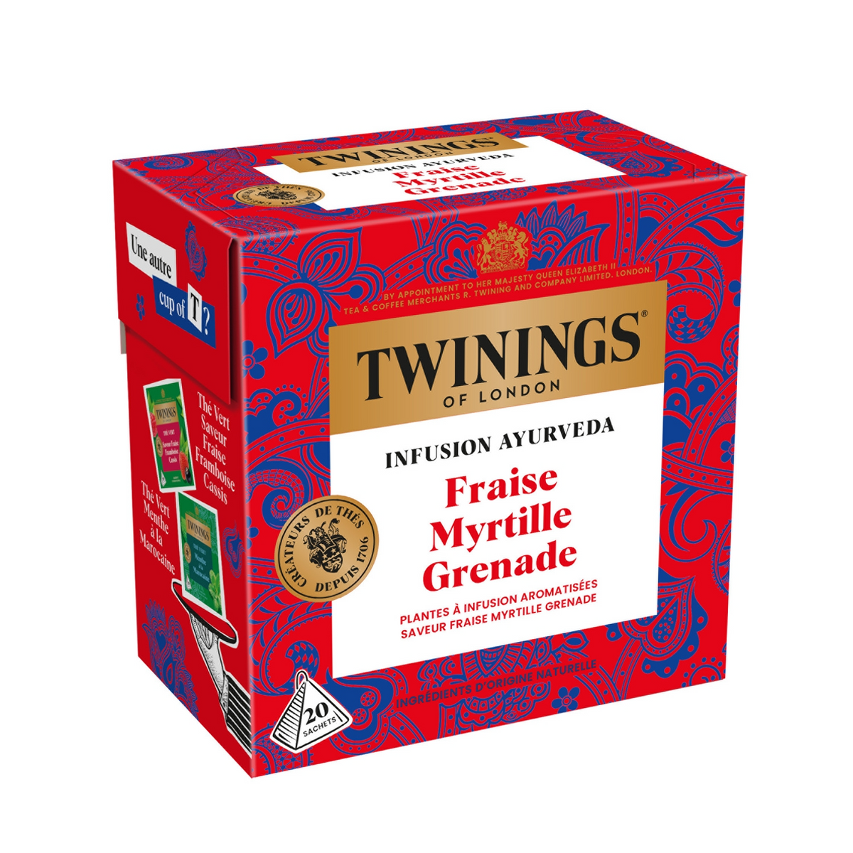 Twinings Infusion fraise myrtille x20