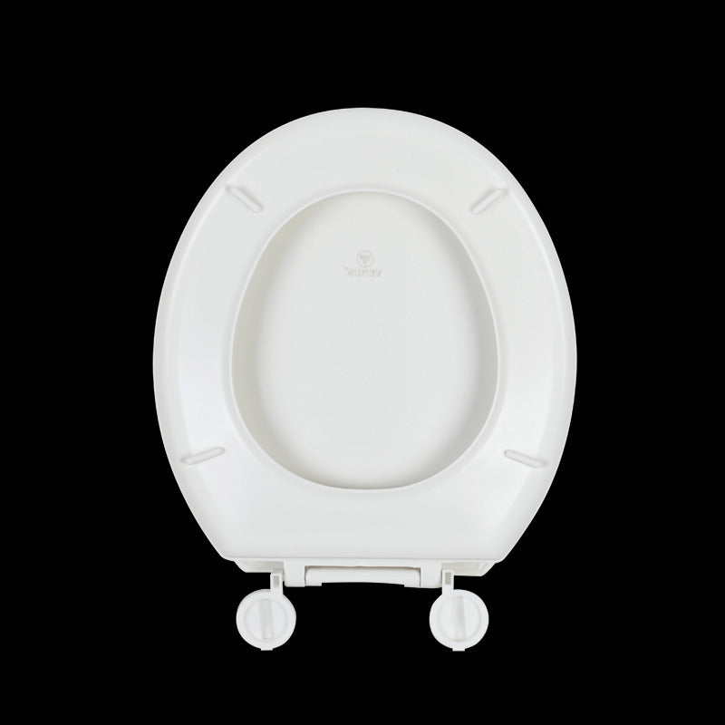 Abattant de toilette haut de gamme HomSeat de type O avec fonction de dégagement rapide, fabriqué en thermoplastique de haute qualité, 43 x 35,8 cm, 1 ensemble.