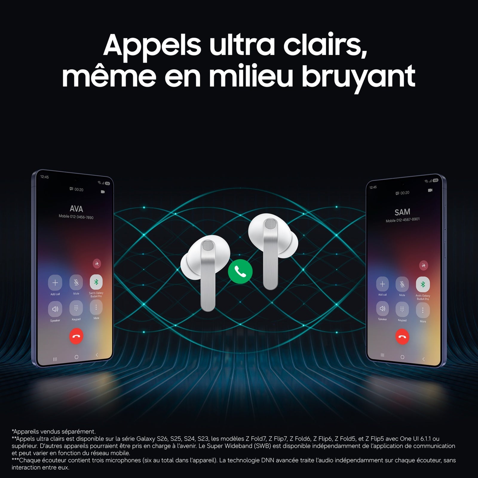 Samsung Galaxy Buds4 Pro - Blanc