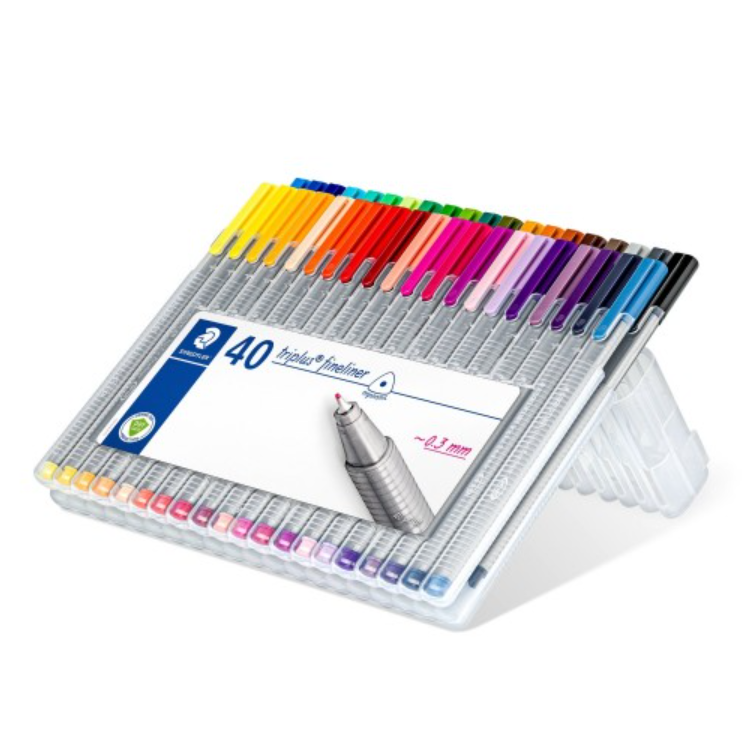 STAEDTLER Triplus Fineliner - Coffret 40 couleurs