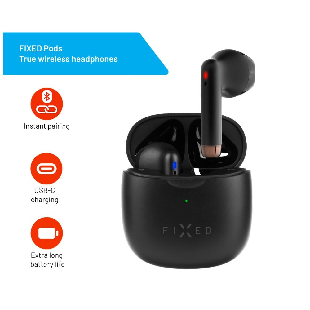 FIXED Pods Écouteurs sans fil - Noir