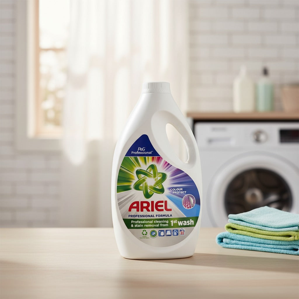 Ariel Colour Protect Lessive liquide formule professionnelle, 55 lavages, 2,475 L