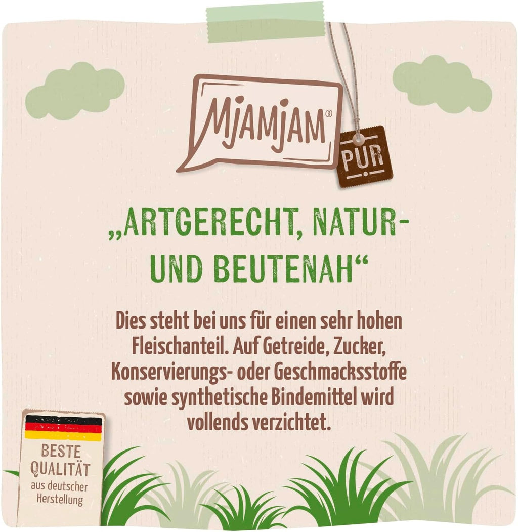 MjAMjAM [Peut être servi frais pour l'été] Aliment humide pur pour chat au bœuf - 400 g x 6