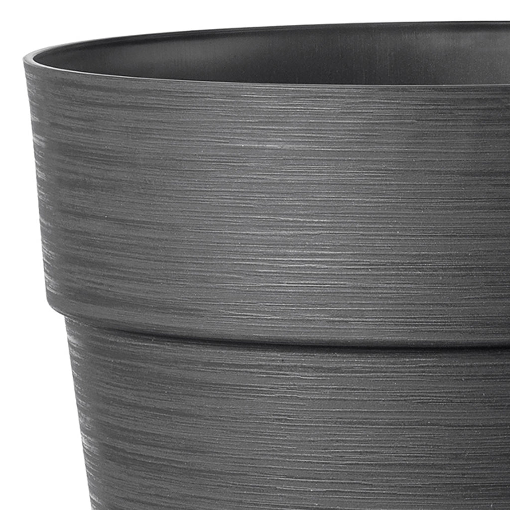 Deroma Vase Save R Anthracite Avec réserve d'eau 48 cm