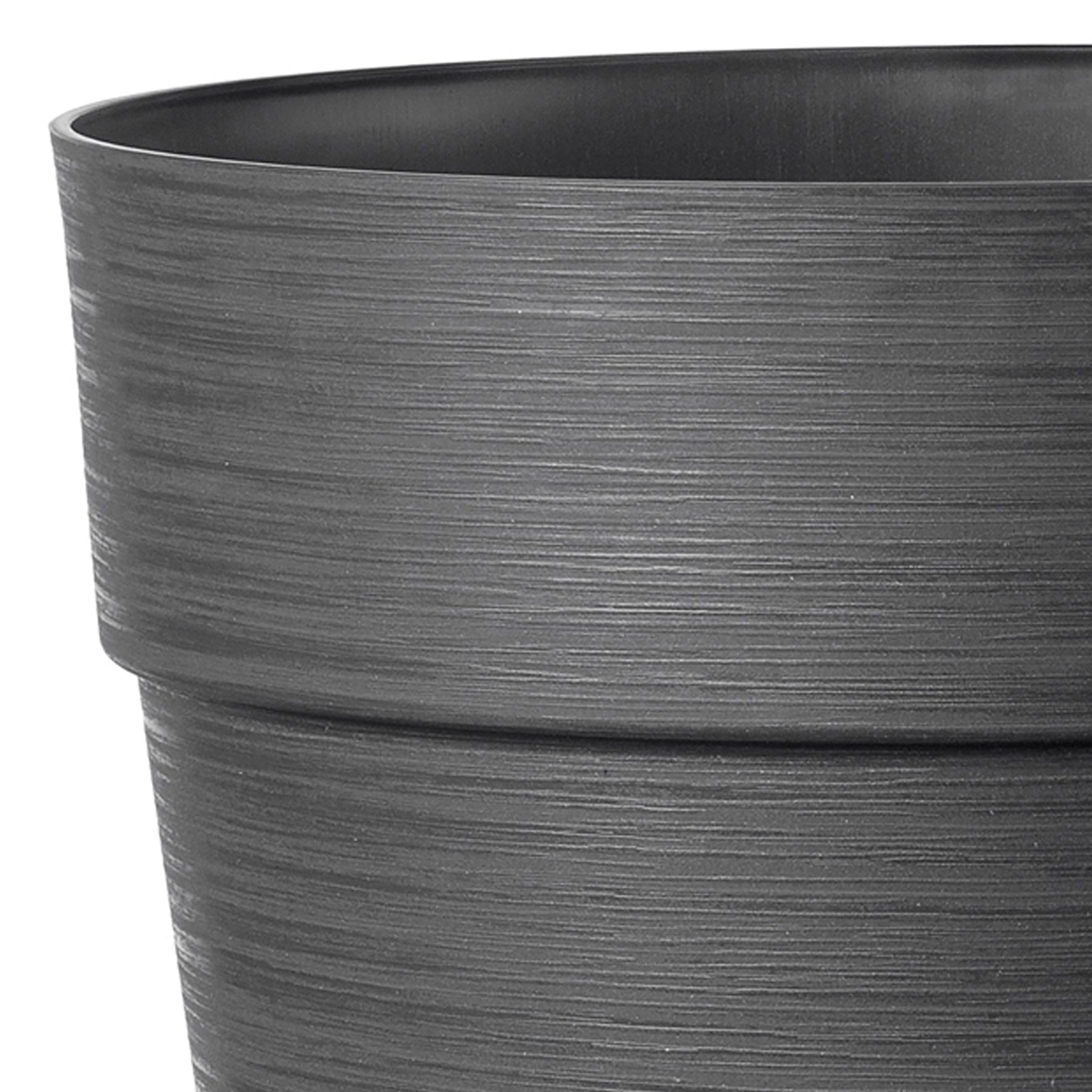 Deroma Vase Save R Anthracite Avec réserve d'eau 48 cm