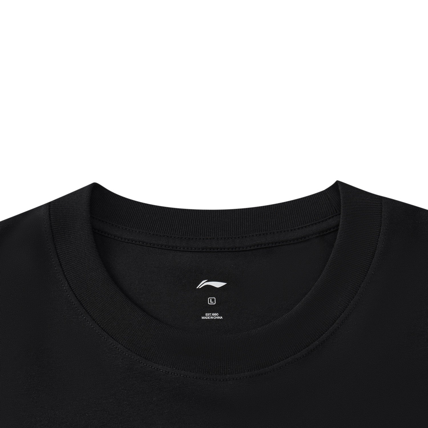 LI-NING T-shirt de sport et de loisir quotidien court commémoratif Curry Noir 3XL