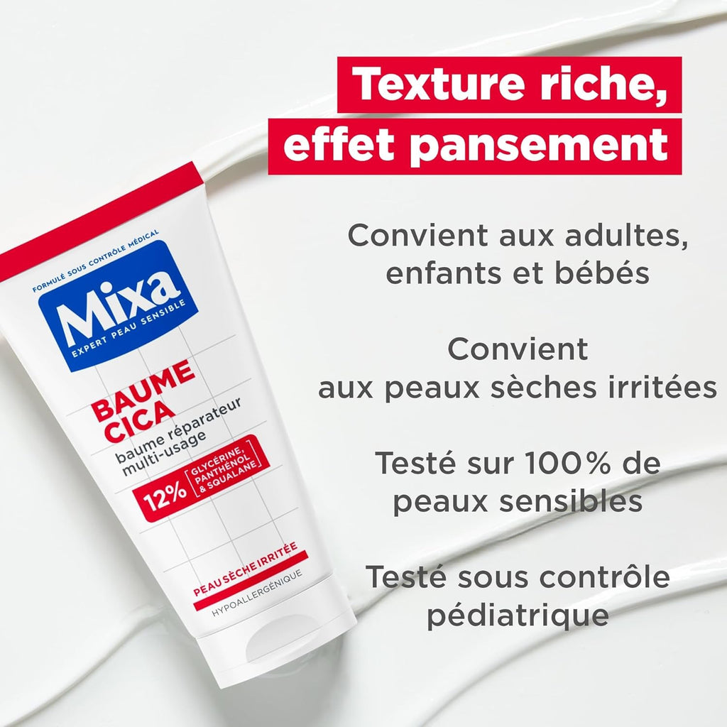 Mixa Crème Cica-Repair pour Peaux Fragiles et Irritées, 50 ml