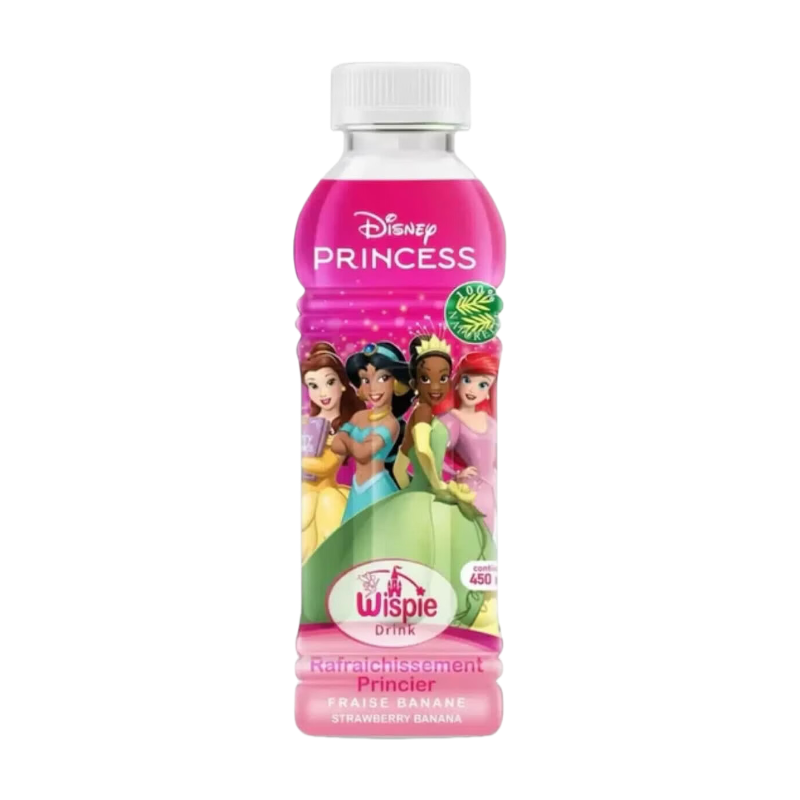 DISNEY WISPIE Boisson à la fraise et à la banane - Princesse 450 ml