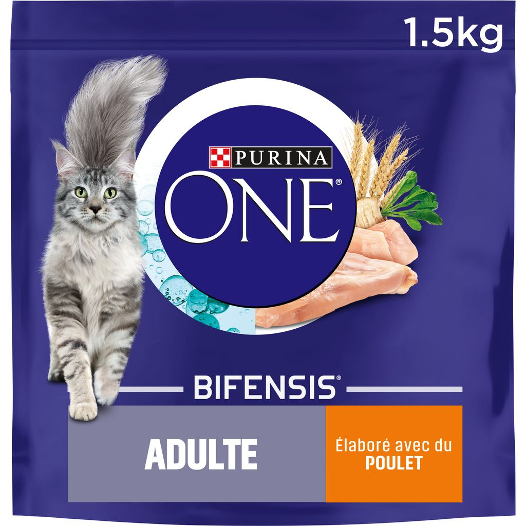 Purina ONE Croquettes pour Chat Adulte Poulet 1,5 kg