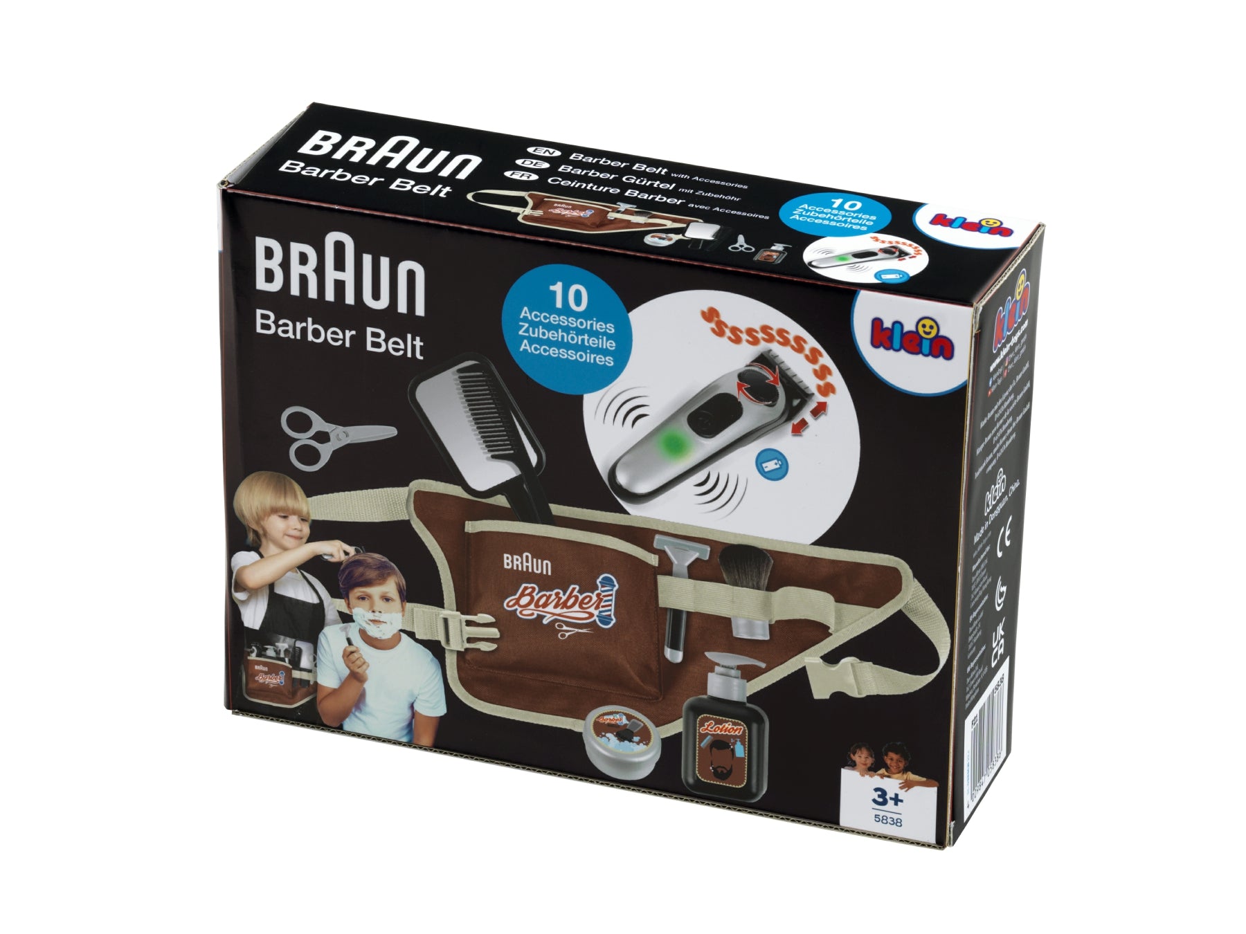 Klein Set Ceinture de Barbe 5838 avec Tondeuse Électronique et Accessoires