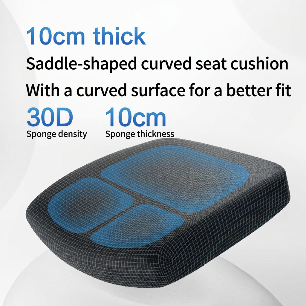 Ochama Z7 Comfort Gen 2 Chaise de bureau ergonomique noire avec repose-pieds, soutien lombaire élastique, accoudoirs pivotants, appuie-tête et coussin d'assise 10 cm d'épaisseur