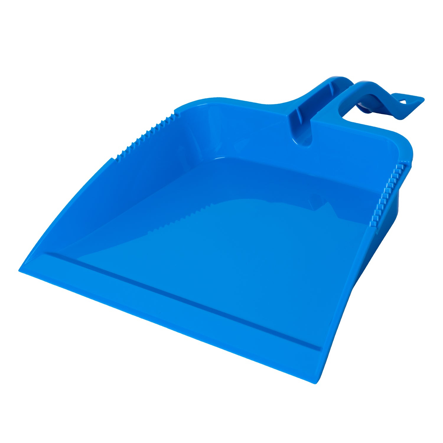 Pelle à poussière à usage commercial en plastique bleu de 34 cm de large, grand collecteur de déchets