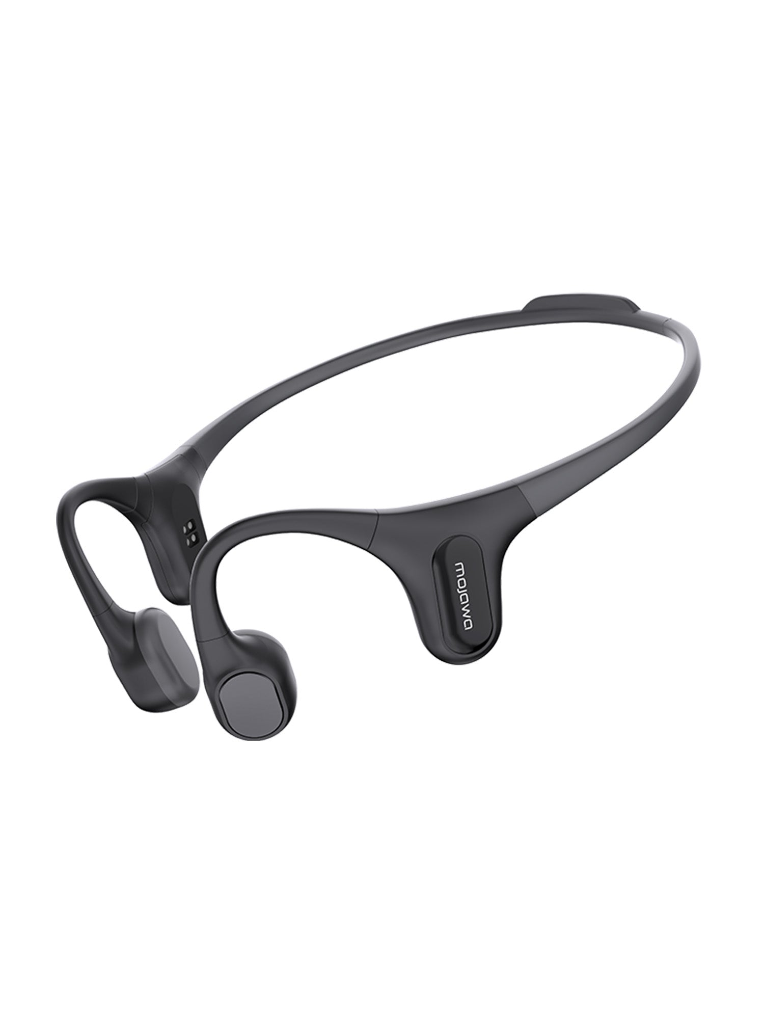 Mojawa RunPlus Casque à conduction osseuse, écouteurs Bluetooth à oreilles ouvertes, lecteur MP3 32 Go, écouteurs de natation étanches IP68, basses profondes, maintien sûr pour course, salle de sport et usage quotidien, Noir
