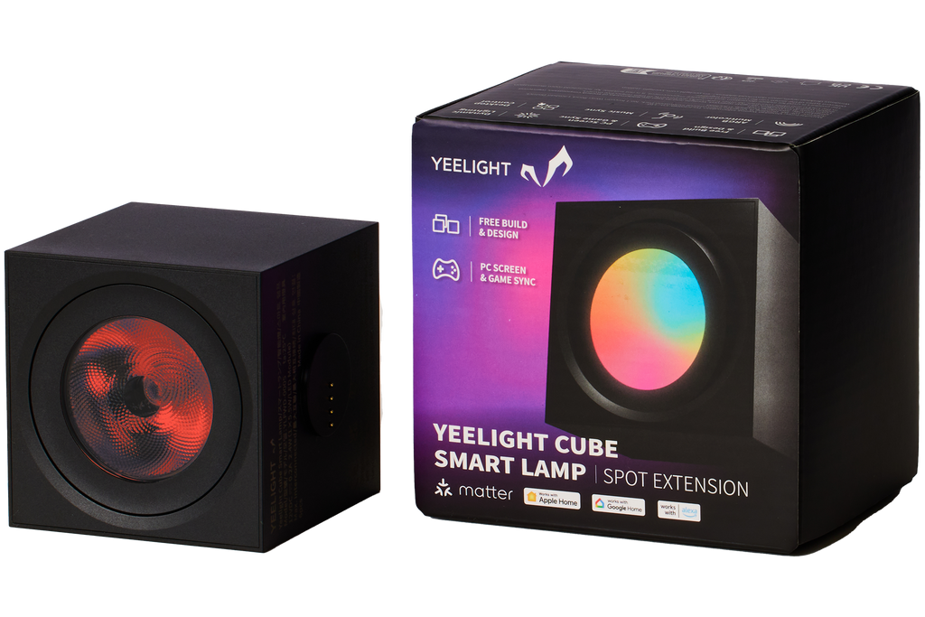 Yeelight Cube Lampe connectée - Spot lumineux cubique pour jeu - Pack d’extension