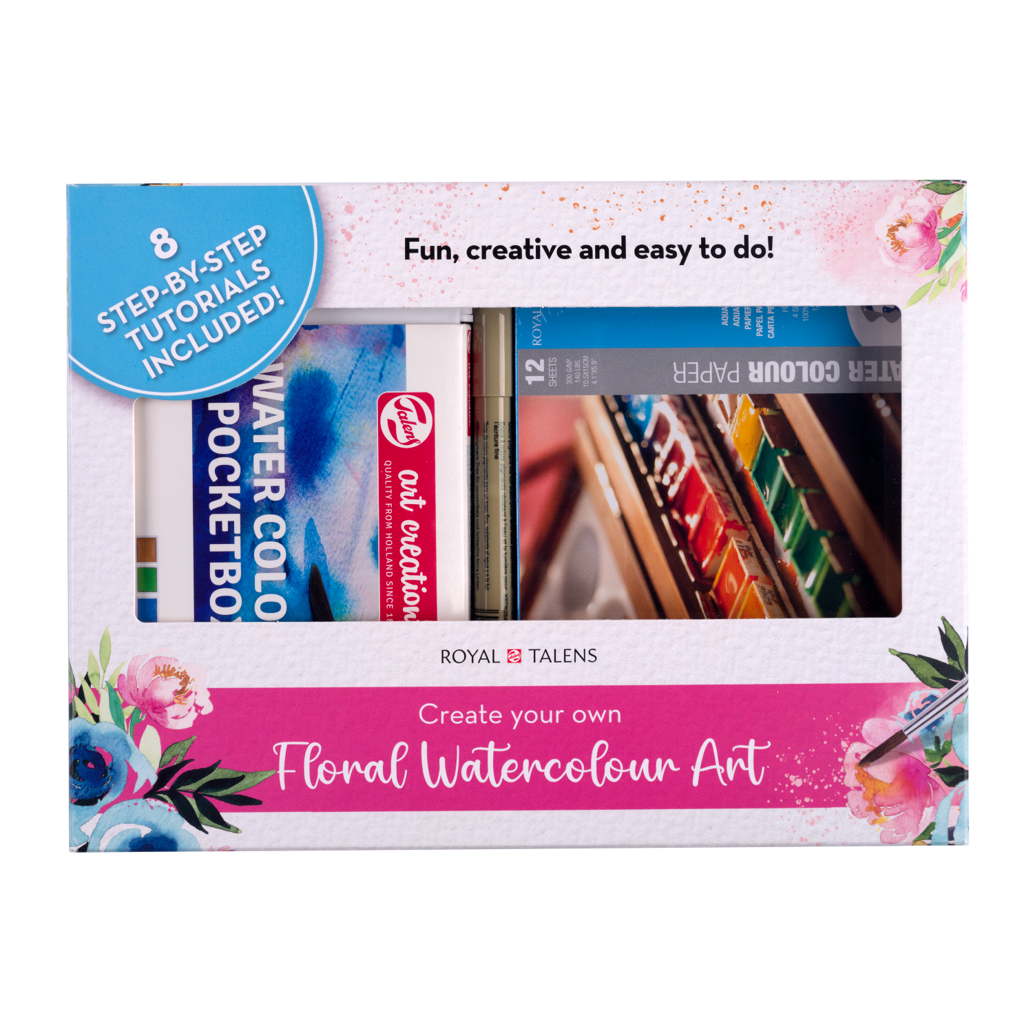 Set d’aquarelle florale