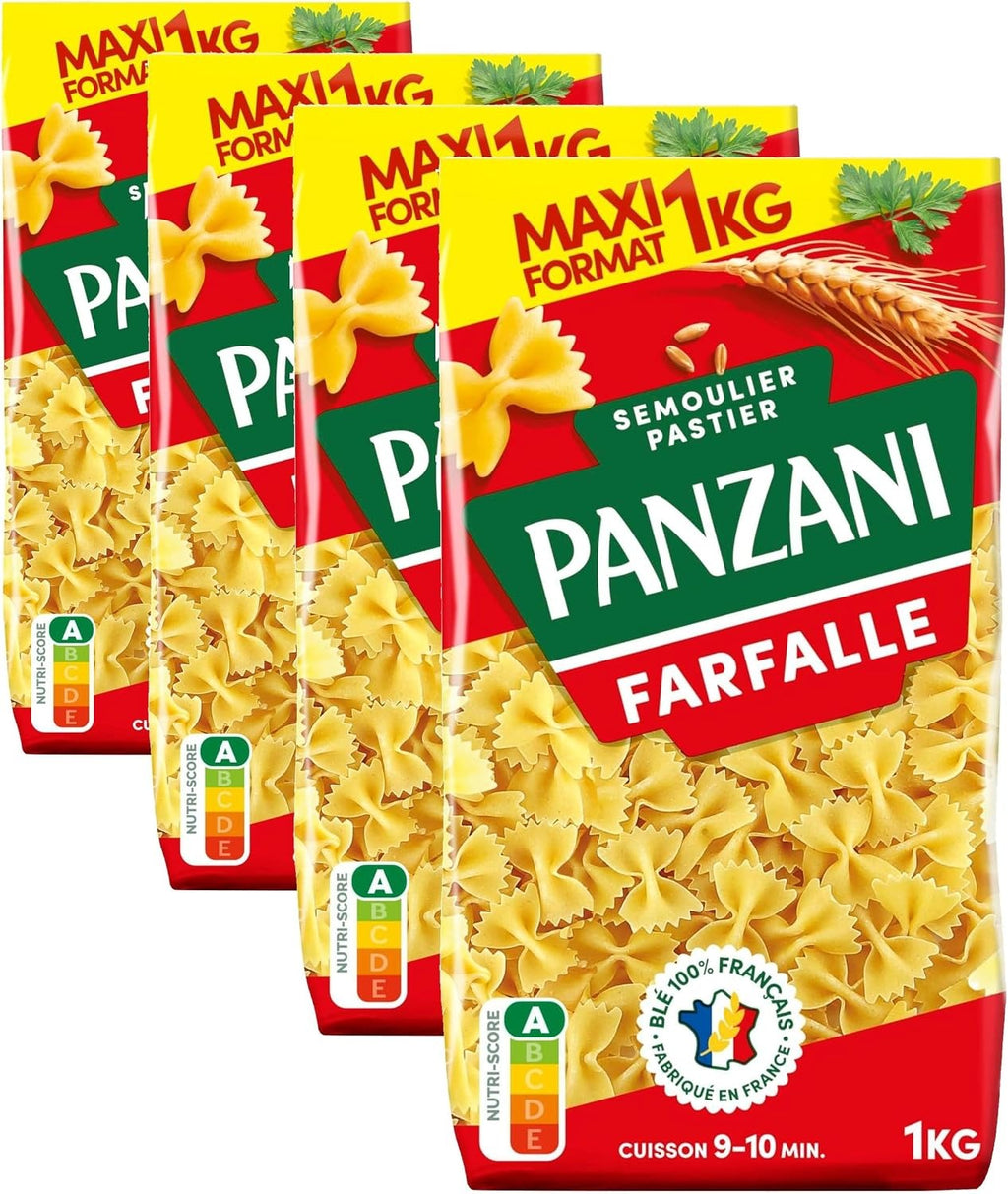 Panzani Pâtes Farfalle Noeud papillon, 1 kg