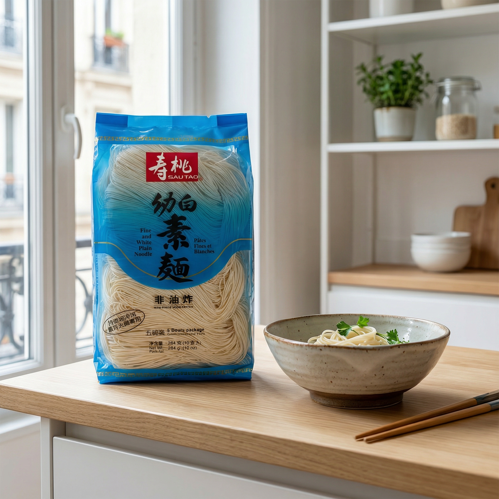 Sau Tao Shoutao Nouilles végétariennes blanches fines 284 g