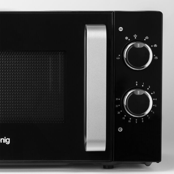 Hkoenig VIO8 Micro-ondes en pose libre - 700 W - Noir et acier inoxydable - 20 L