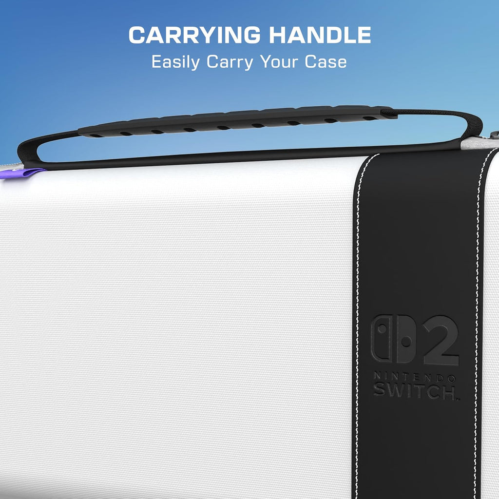 Turtle Beach Étui de Voyage Playtrek pour Switch et Switch 2 - Licence Officielle Nintendo - Stellar White