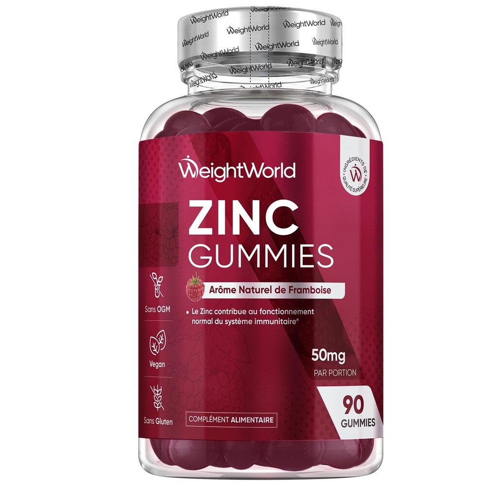 WeightWorld Citrate de zinc 50 mg 90 gommes