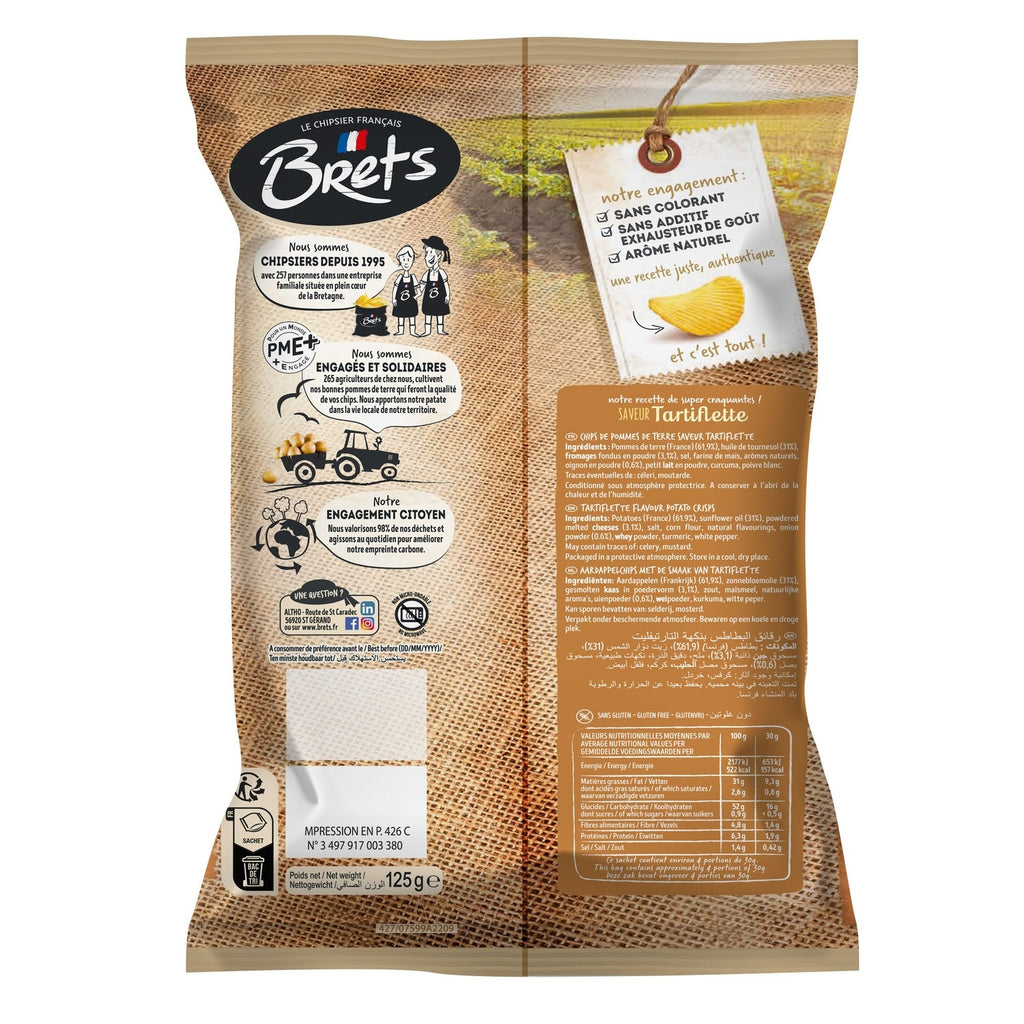 Brets Chips Saveur Tartiflette - 125 g