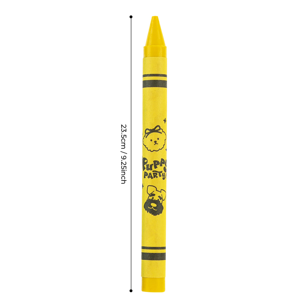 M&G Crayons de couleur Fête des chiots, 12 couleurs, ronds pré-taillés non toxiques pour enfants, fournitures pour classe de maternelle, cadeaux pour 3 ans et plus