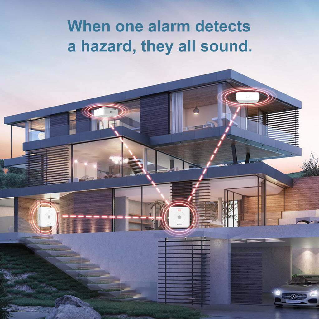 Heiman Détecteur de monoxyde de carbone WLAN Wi-Fi, Durée de vie 10 ans, EN50291, Connecté avec application Tuya et SmartLife, Portable (WS-725ES)
