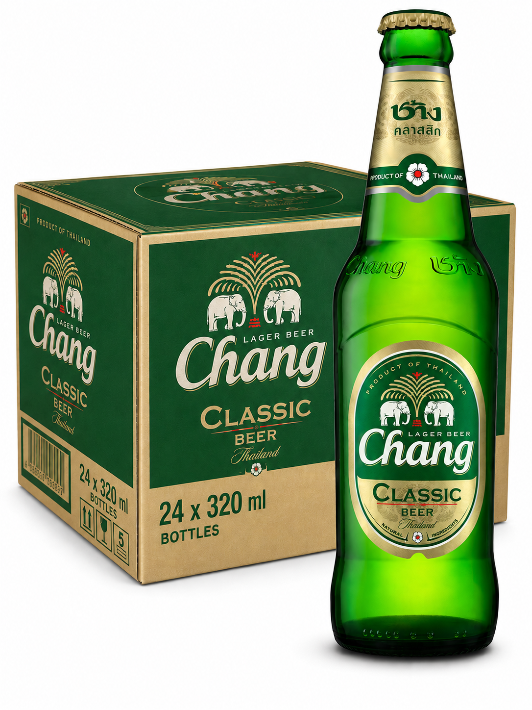 Chang Bière 5 % 24 bouteilles x 320 ml