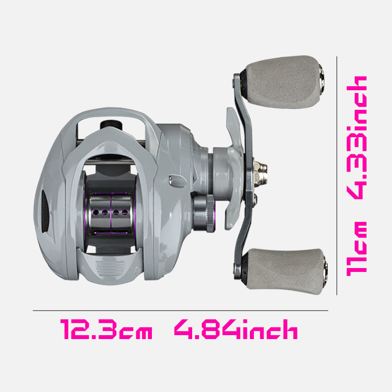 ECOODA SXS Moulinet de pêche en métal aluminium pour droitier