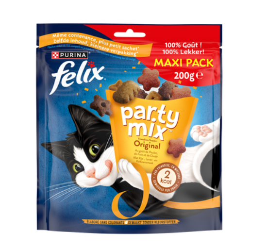 Felix Friandises pour chats Snack Party Mix Original - Poulet, foie & dinde - 200 g