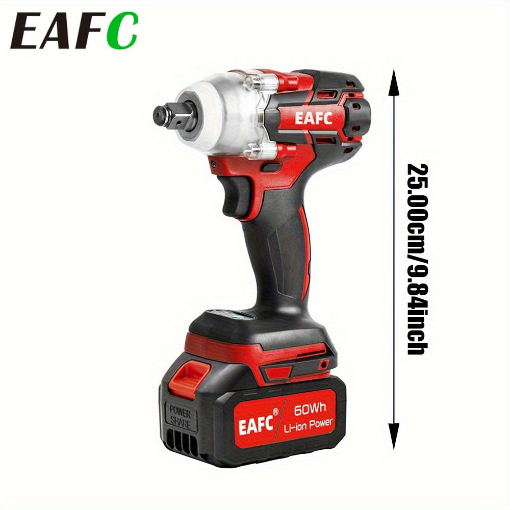 EAFC 200N.M Clé Électrique Sans Fil 21 V Perceuse-Visseuse Couple Démontage de Pneus à Main Démontage à Main Outils de Réparation Automobile Rechargeable Batterie 15000 mAh (1500 mAh * 10)