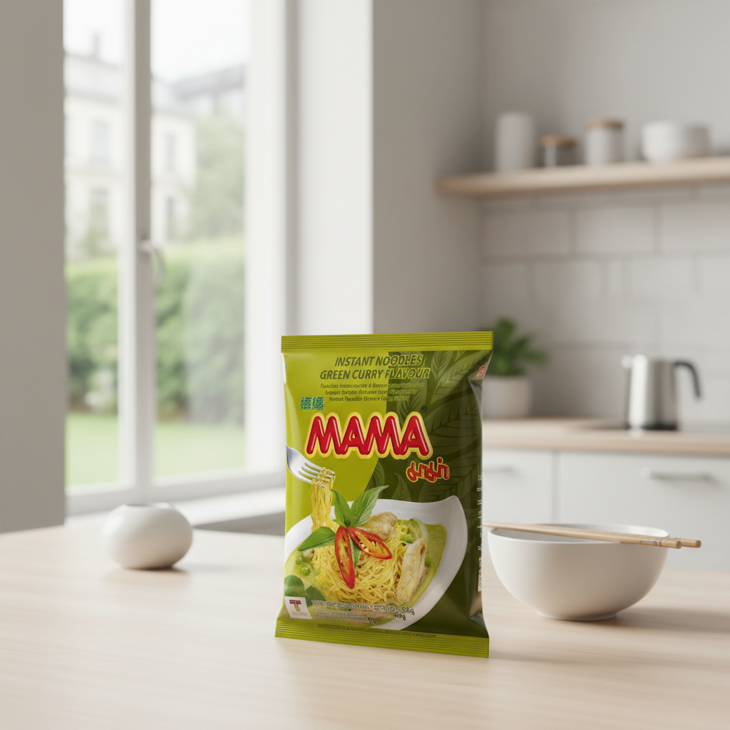 MAMA Nouilles instantanées saveur curry vert 55 g