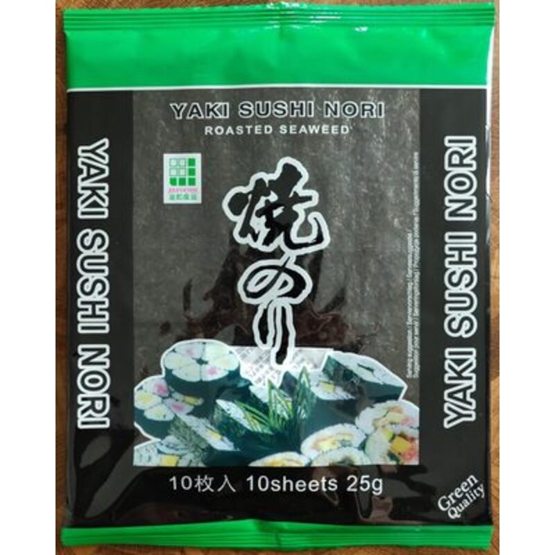 JHFOOD Algues séchées grillées, qualité verte 25 g