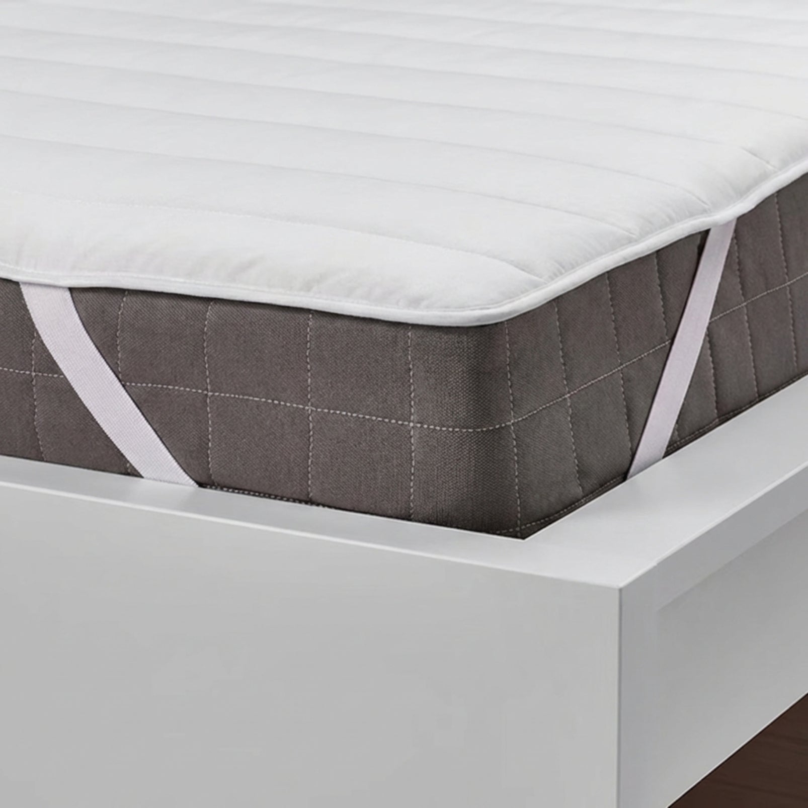 MENDALE Surmatelas 5 cm souple et soutenant, sangles élastiques pour un ajustement facile, confortable et durable, hypoallergénique et lavable en machine, 180 x 200 cm