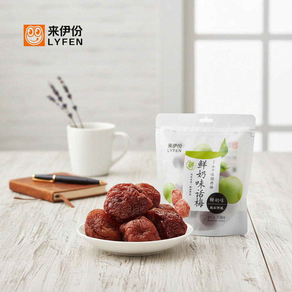 Lai Yi Fen Prunes séchées saveur lait - 108 g