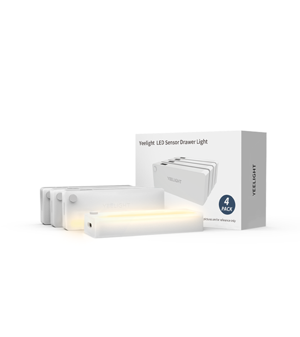 Yeelight Lot de 4 éclairages de tiroir LED avec détecteur de mouvement