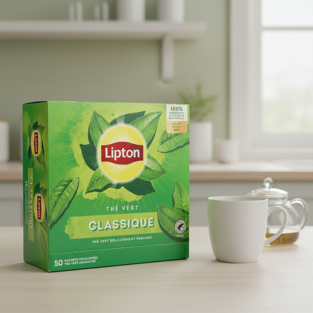 Lipton Thé vert classique - 50 sachets, 65 g