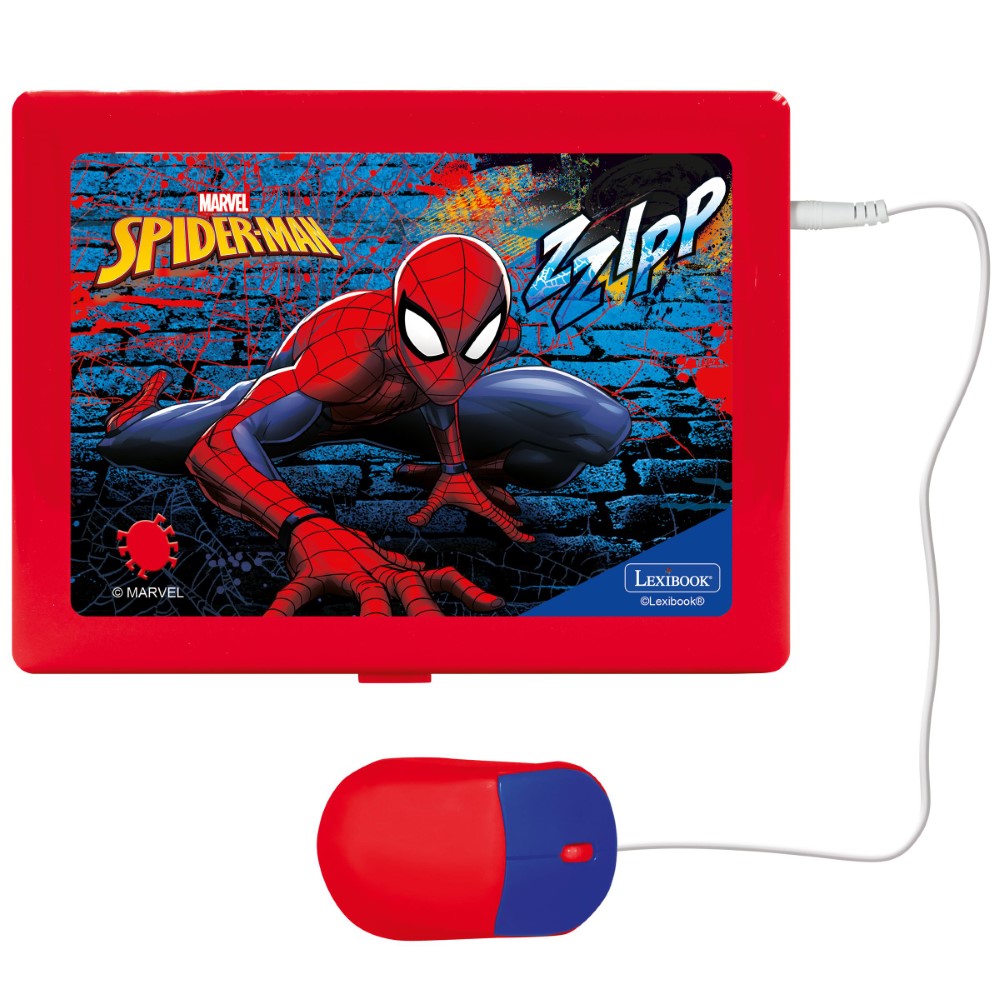 Lexibook Ordinateur éducatif bilingue avec 164 activités au design Spiderman (EN/FR)