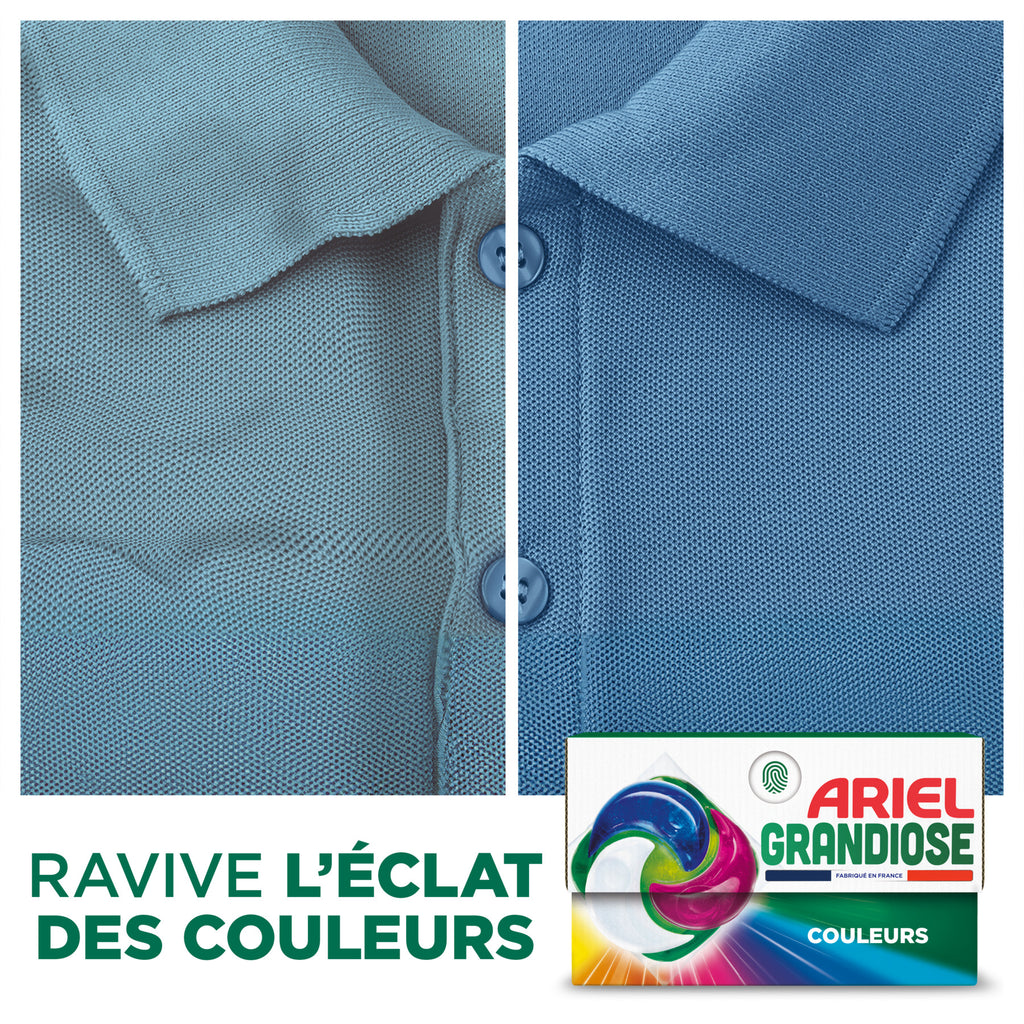 Ariel PODS® Grandiose Couleurs éclatantes 33 Doses Fabriqué en France