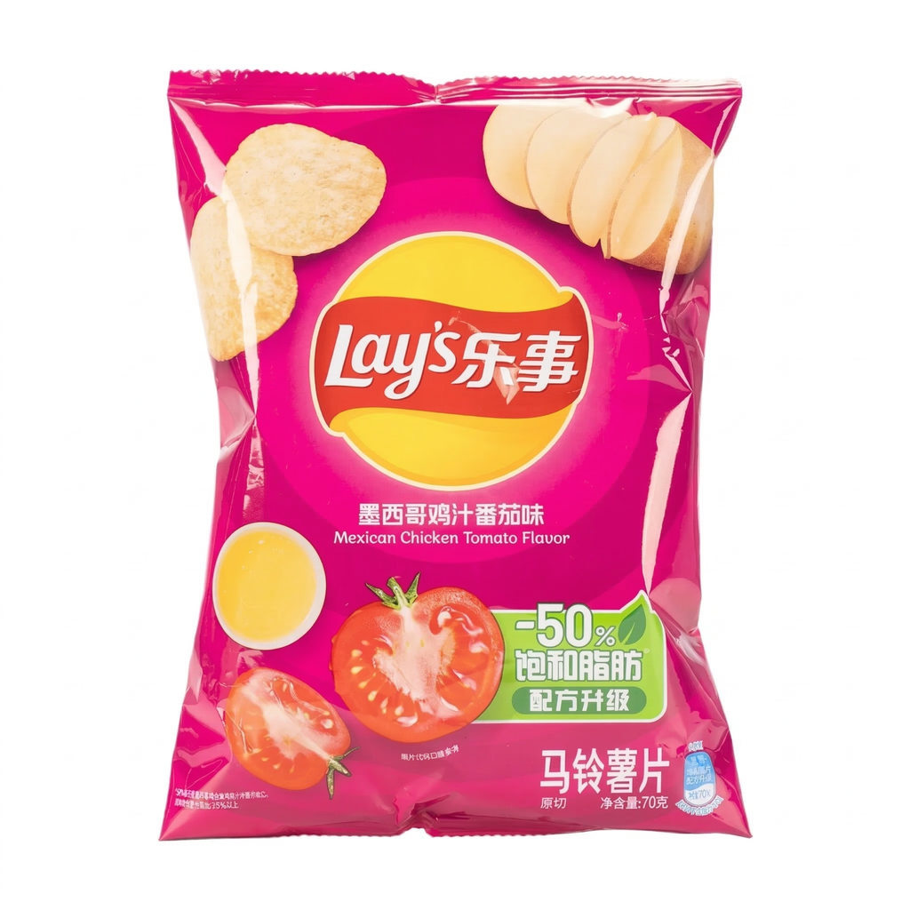 Lay's Chips de pommes de terre saveur jus de tomate et poulet mexicain 135 g