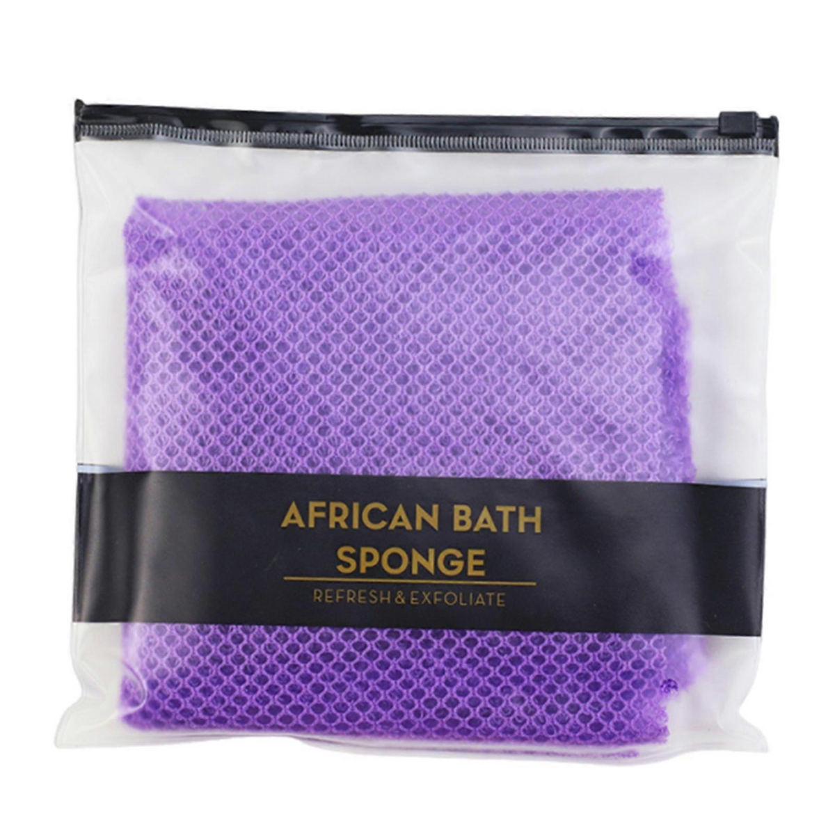 GÉNÉRIQUE - Kit d'éponge à filet africain, violet, avec fil - 90 g