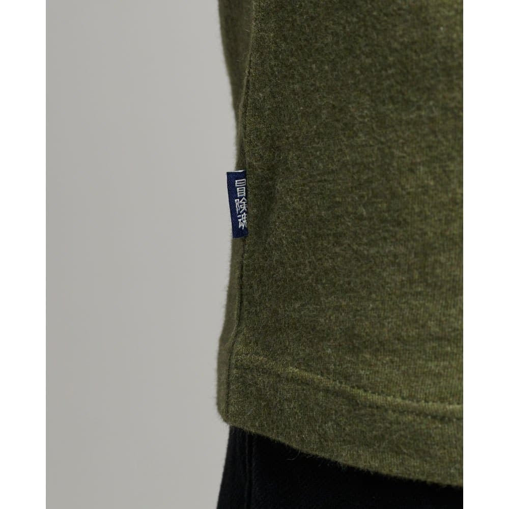 SUPERDRY T-shirt à manches longues avec logo vintage, vert olive - Taille S